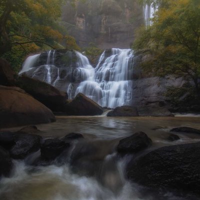 The charm of Cikanteh Waterfall