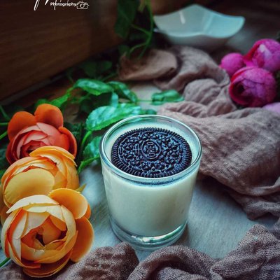Pudding vanilla oreo
