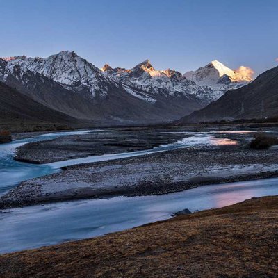 Mount NunKun Peak Massif & Suru River, Kargil, Ladakh