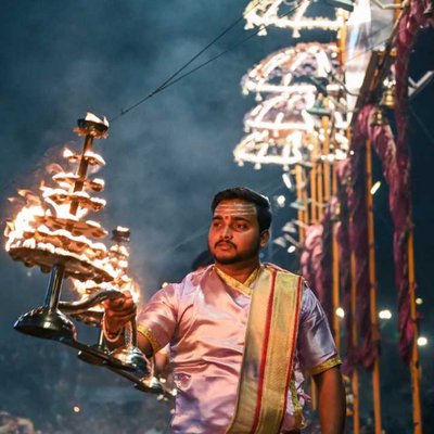 Ganga Aarti At Dashashwamedh Ghat