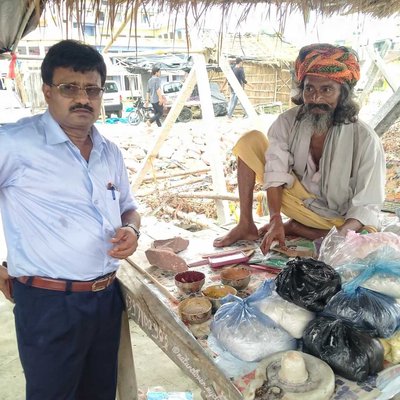Taking Blessings of Local People 