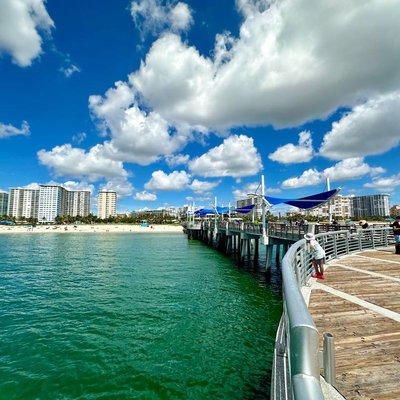 Fisher Family Pier, desde el puente