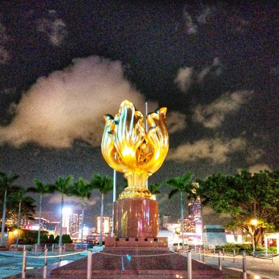Golden Bauhinia Statue 