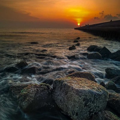Sunrise in Teluk Penyu Beach