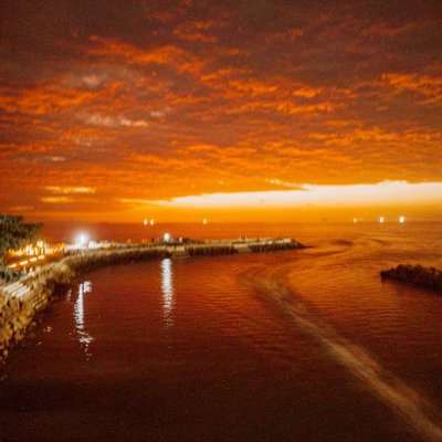 Senja Merekah di Muaro Lasak
