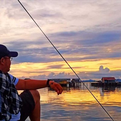 Sunset @ Fish Pond - Sedanau Island