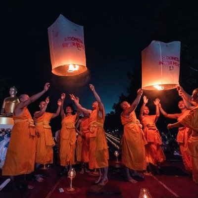 Vesak night ceremony in Borobudur Temple