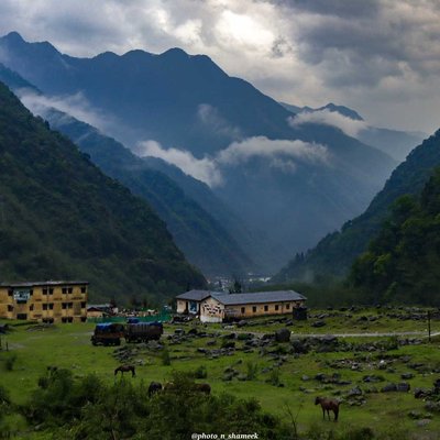 Beautiful Valley on the way towards Lachung