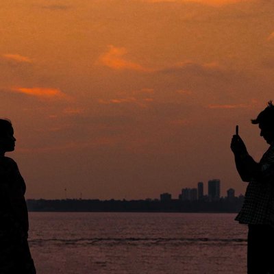 beautiful silhouette 