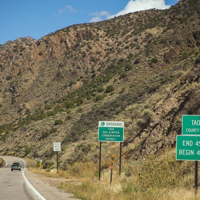 Entering Taos