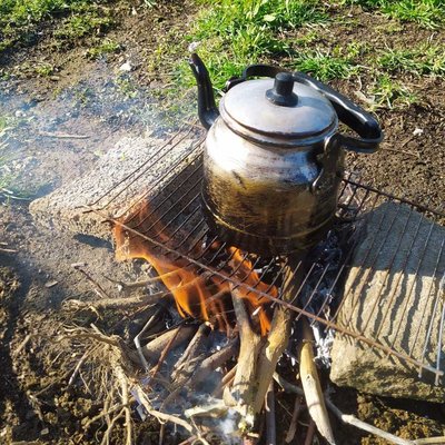 doğada çay keyfi
