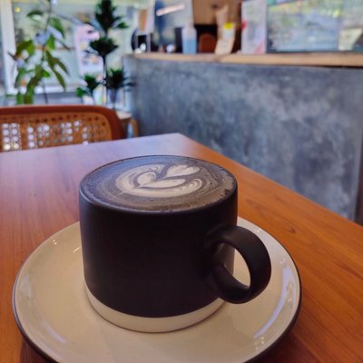 Charcoal Latte Elegance