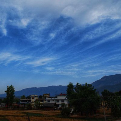 The sky