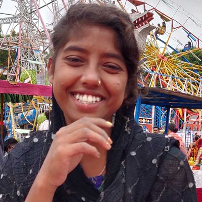 beautiful smile village girl in lok Mela 