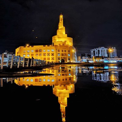 Fanar Mosque with reflections 