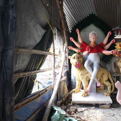 Sculpture of maa Aadishakti 