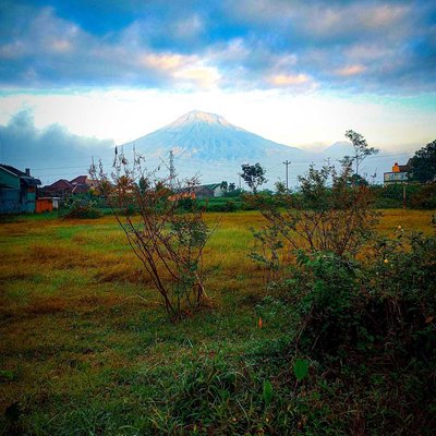 A view of Merapi mount, Central Java