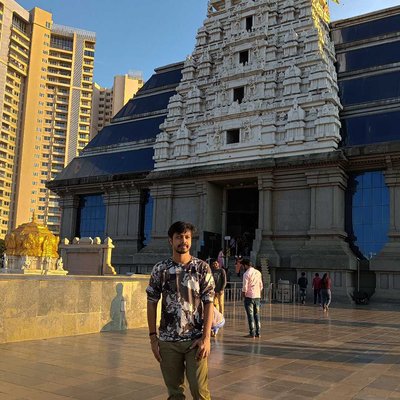 At Iskon temple , Bangalore