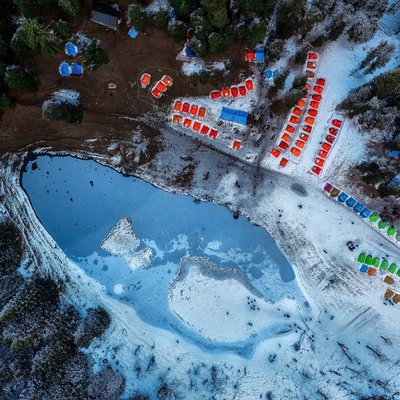The frozen lake ❤️