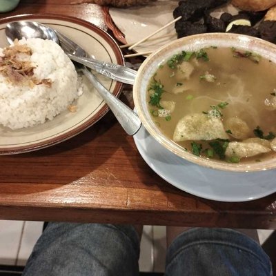 Soto Ayam Kampung Besar + Sate Paru