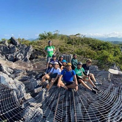 Better Shot at the Spider web at Masungi