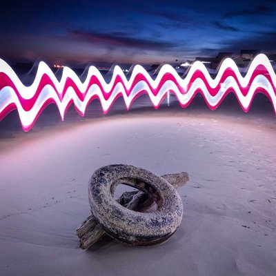 Lightpainting Merah Putih