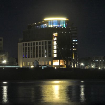 “Paseo del Prado” Hotel at night 