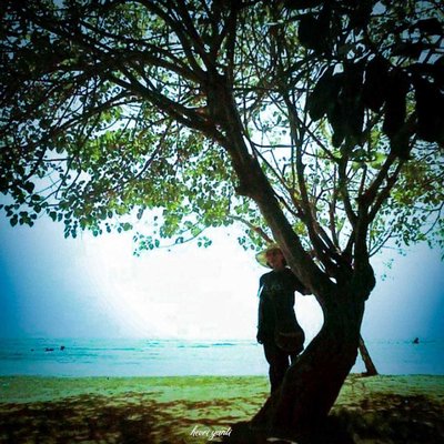 Silent beyond the shadow at Mengiat Beach Bali