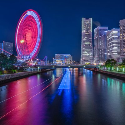 Night view from minato mirai 21