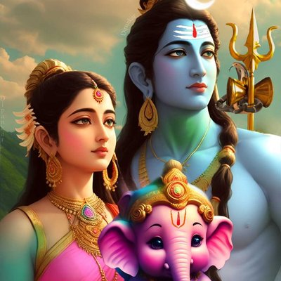 Shiv ji and his family 🙏