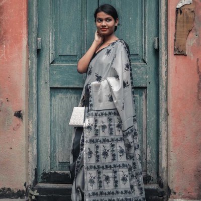 An Indian woman wearing a sari
