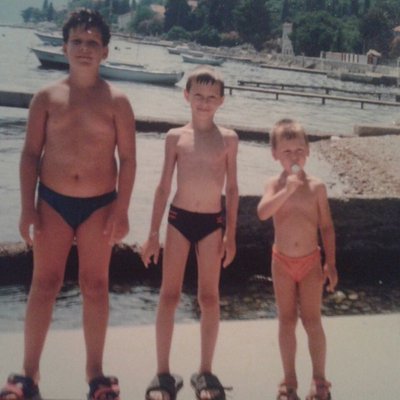 Me with my two brothers as kids