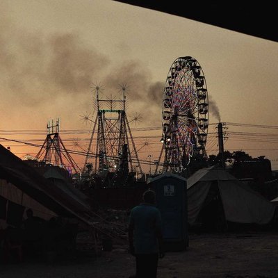 Giant wheel and sunset🌅✨