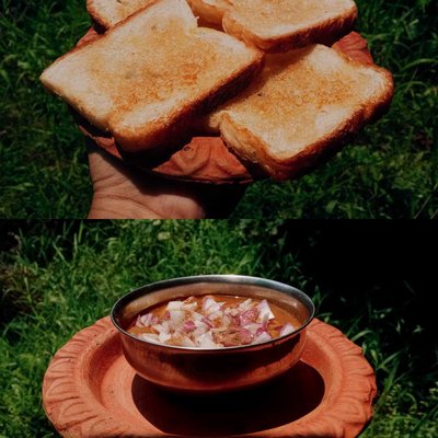 Toast & Keema Ghugni ❤