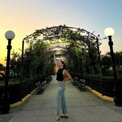Atardecer en esta hermosa plaza
