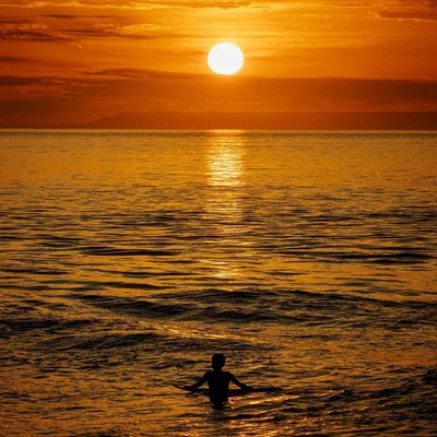 " the sunset "