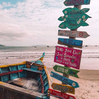 Praia de Garopaba. 