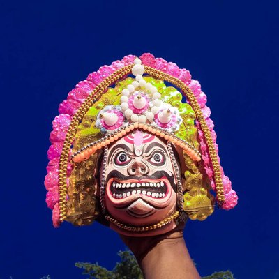 The Chhau Mask : The facial features of Chhau.