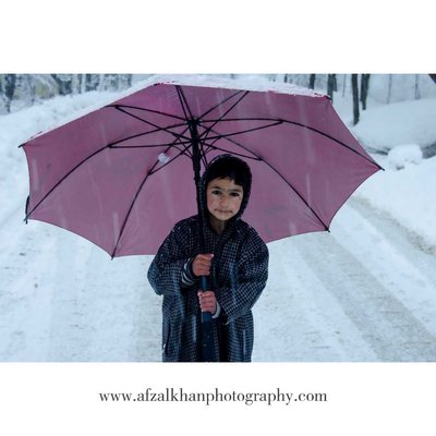 Snowy Child Portrait 