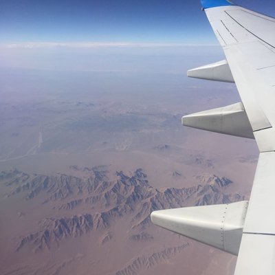 Flying to Baku