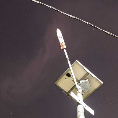 under street light 
