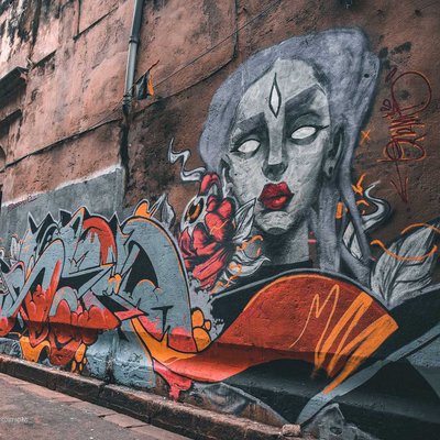 Wall painting of Aesthetic North Kolkata📍