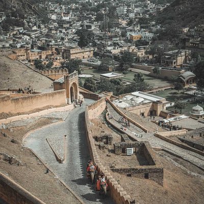 Beautiful Jaipur View from Amer Fort