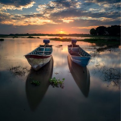 two boats