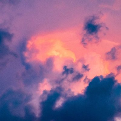 Awan Ungu Pink Oranye heheh