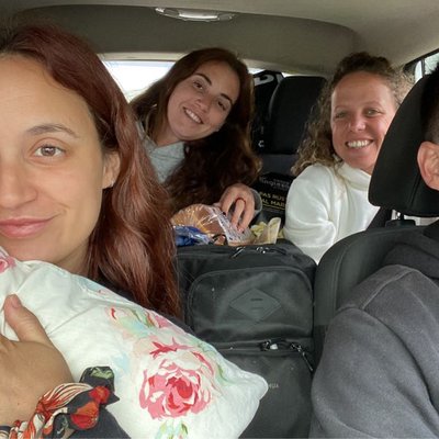 on our way home