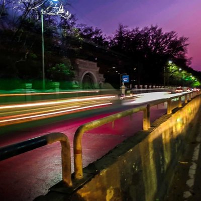 Light trail photography 