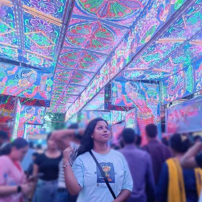 Durga puja & ligts 🌻