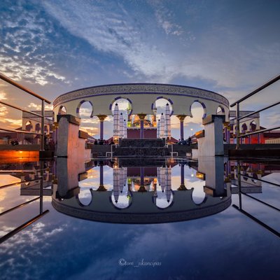the reflection