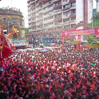 Mumbai ganesh visarjan sohala 🎉🙇❤️